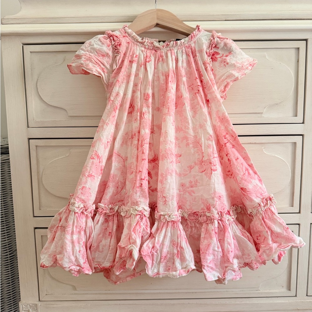 Needle & Thread size 3/4 Pink Floral Ruffle Dress
